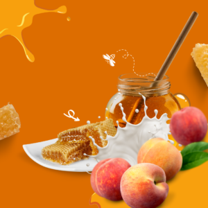 Orange Minimalist Natural Honey Instagram Post